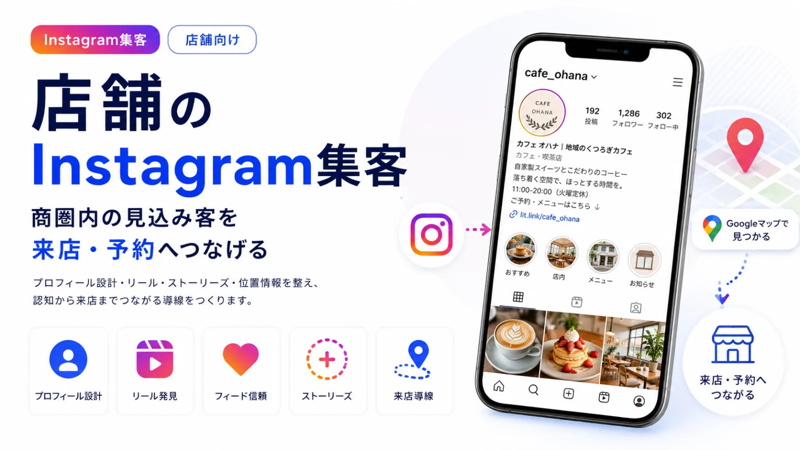 店舗のInstagram集客 ― 来店につなげる運用とMEO相乗効果