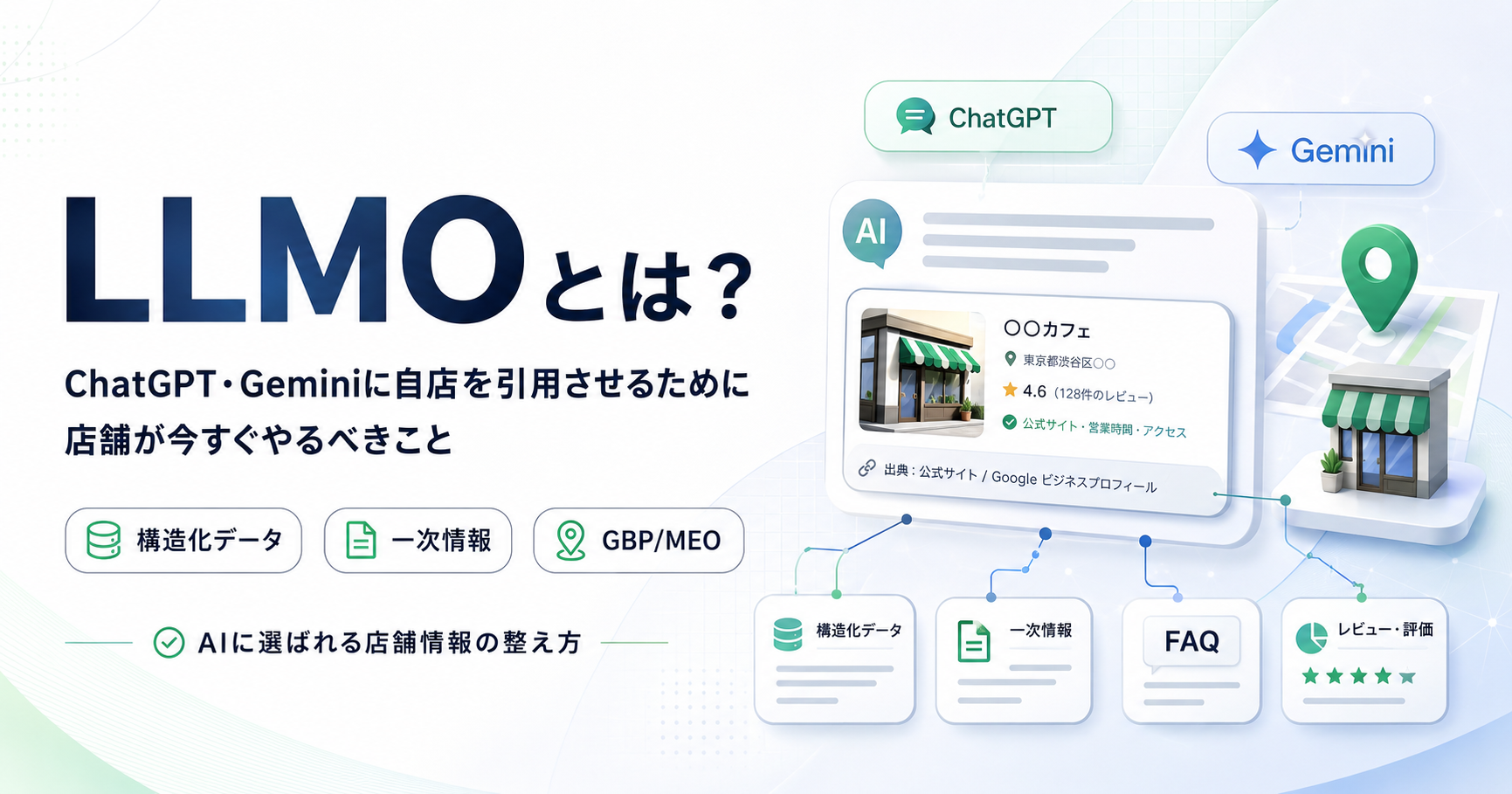 LLMO（LLM最適化）とは？ChatGPT・Geminiに自店を引用させるために店舗が今すぐやるべきこと