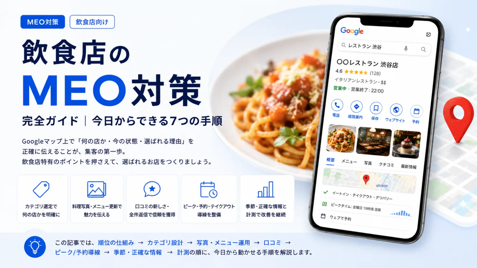 飲食店のMEO対策完全ガイド｜Googleマップ集客の実践手順
